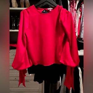 Gorgeous red satin Vince Camuto blouse
